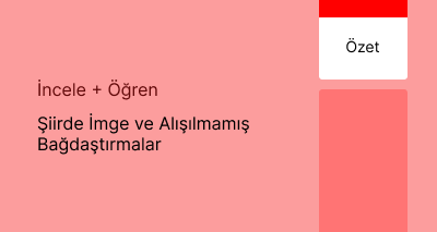 Şiirde İmge ve Alışılmamış Bağdaştırmalar (Özet)