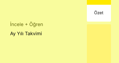 Ay Yılı Takvimi (Özet)