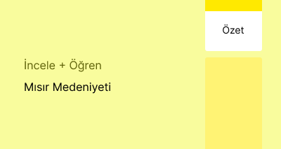 Mısır Medeniyeti (Özet)