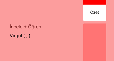 Virgül ( , ) (Özet)