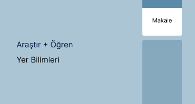 Yer Bilimleri (Makale)