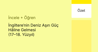 İngiltere’nin Deniz Aşırı Güç Hâline Gelmesi (17–18. Yüzyıl) (Özet)