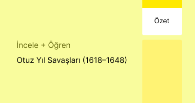Otuz Yıl Savaşları (1618–1648) (Özet)