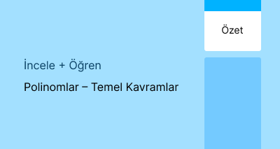 Polinomlar – Temel Kavramlar (Özet)